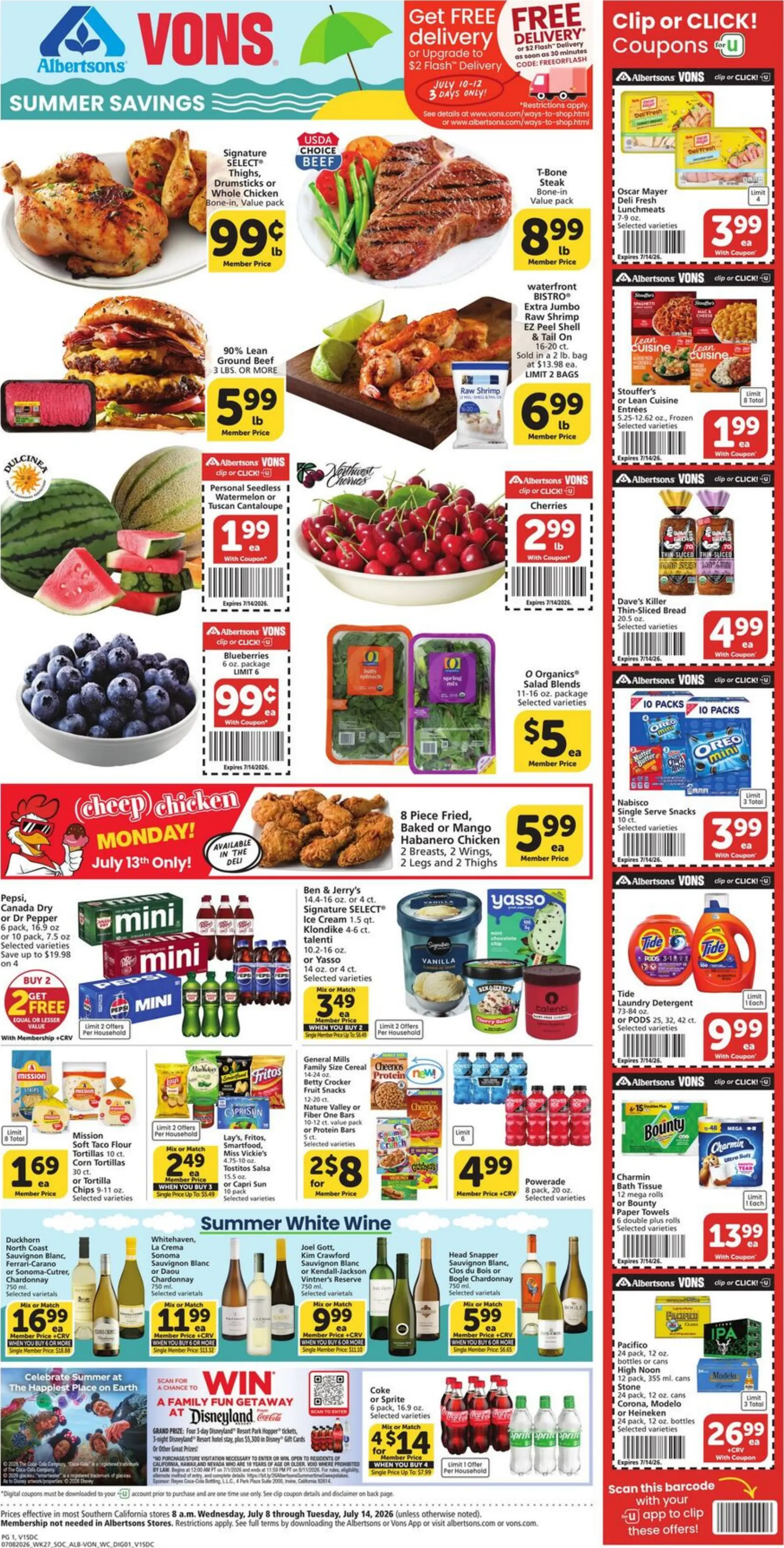 Vons Weekly Ad Preview 7/15/2026 for Next Week