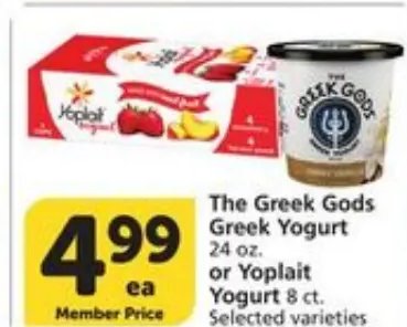 The Greek Gods Greek Yogurt or Yoplait Yogurt
