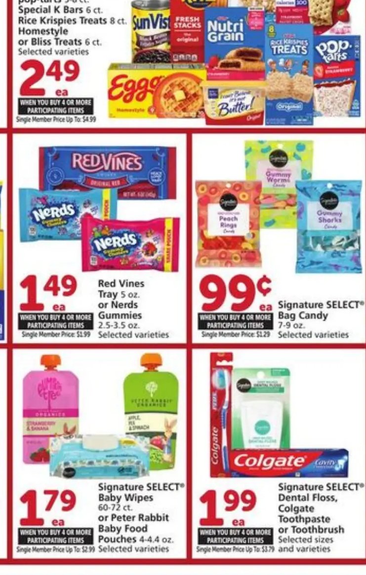 I Can't Believe It's Not Butter! Spread or Spray, Eggo® Waffles, Sun Vista Beans, Nabisco Nilla Wafers, Kellogg's Nutri-Grain Bars, Special K Bars, Rice Krispies Treats, Homestyle or Bliss Treats