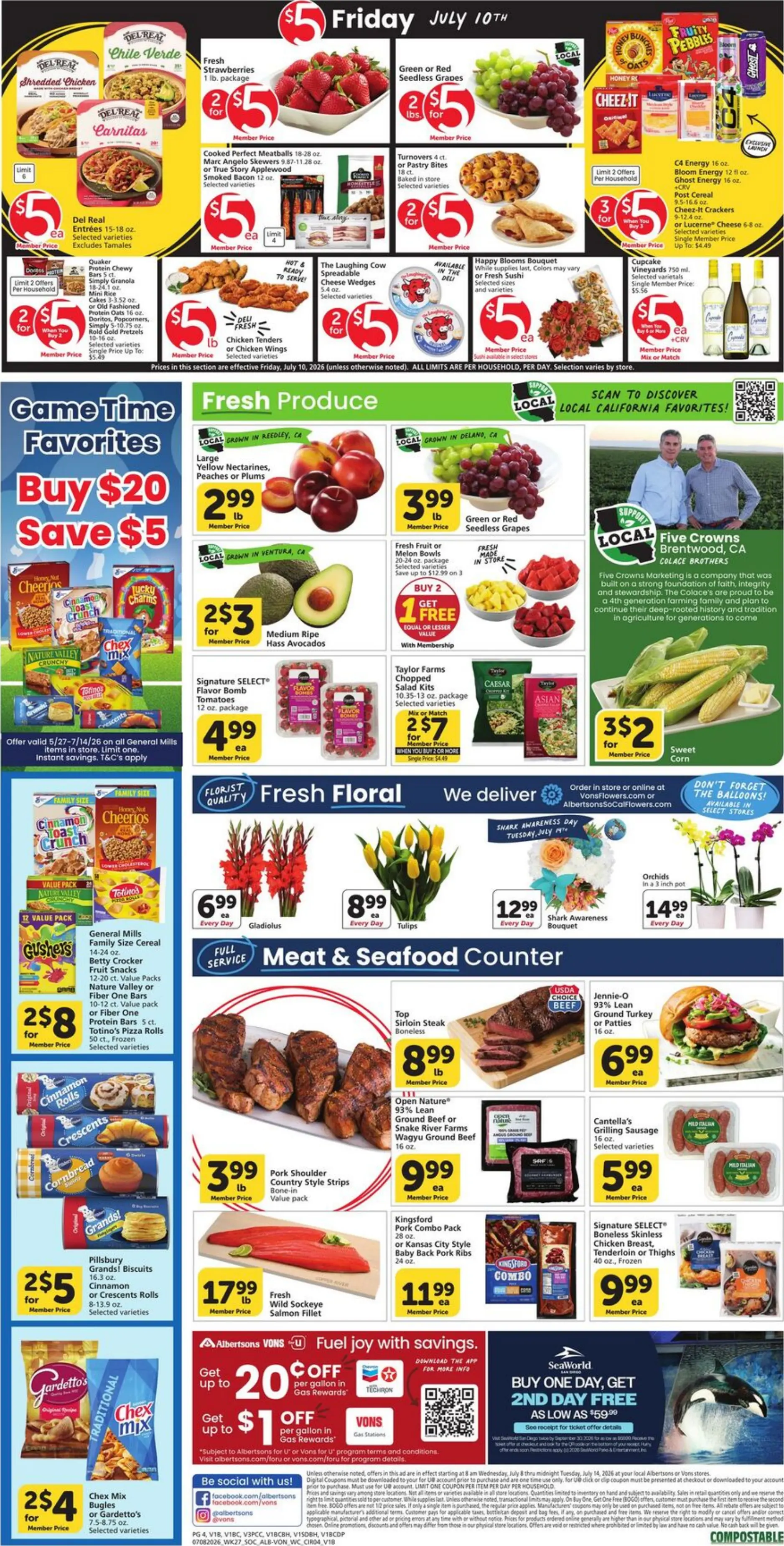 Vons Weekly Ad Preview 7/15/2026 for Next Week