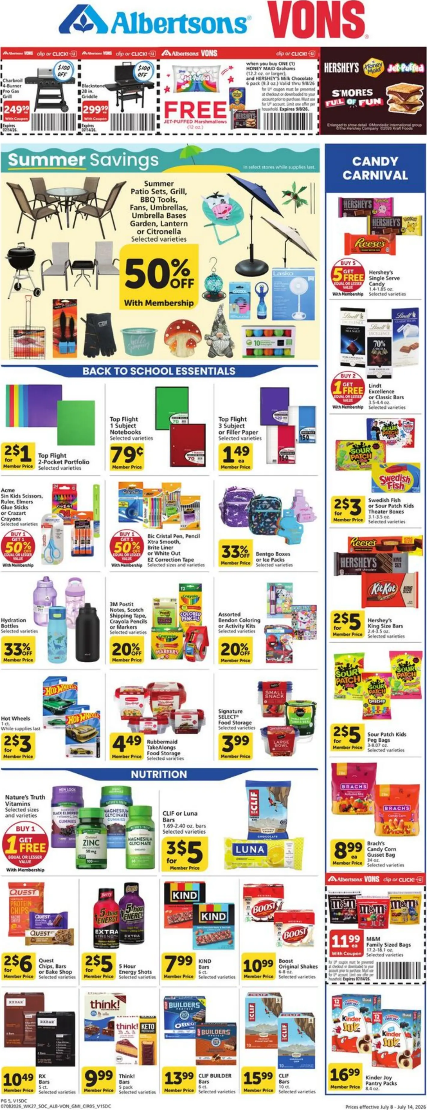 Vons Weekly Ad Preview 7/15/2026 for Next Week