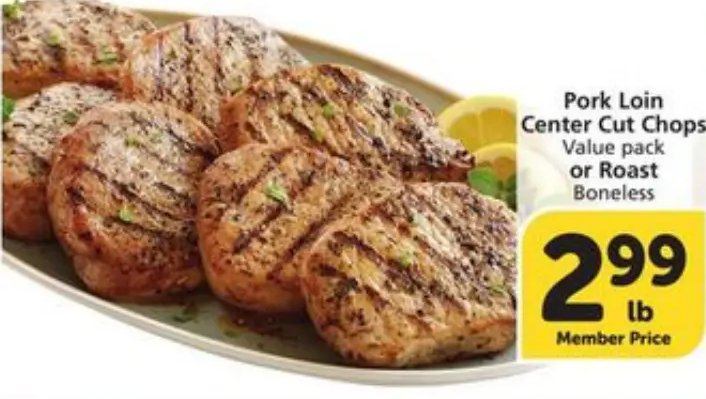 Pork Loin Center Cut Chops or Roast