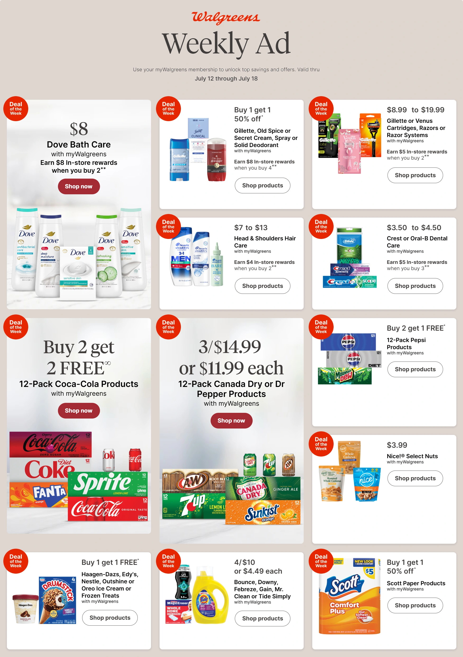 Walgreens Weekly Ad Page 1