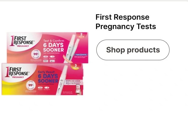 First Response Pregnancy Tests