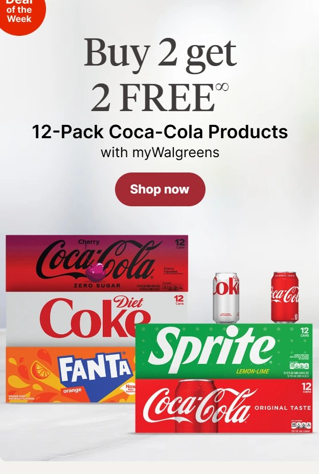 12-Pack Coca-Cola Products