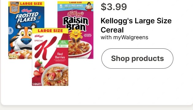 Kellogg's Large Size Cereal