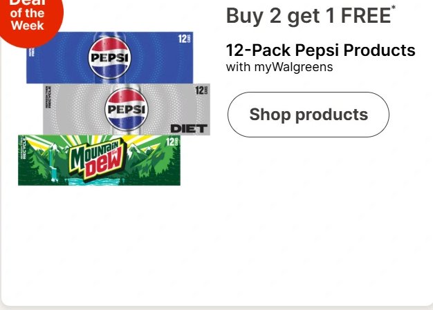 12-Pack Pepsi Products