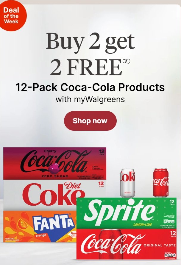 12-Pack Coca-Cola Products