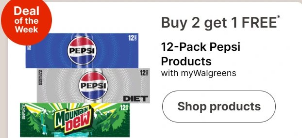 12-Pack Pepsi Products