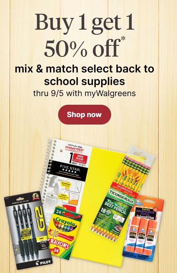 Mix & Match Select Back to School Supplies