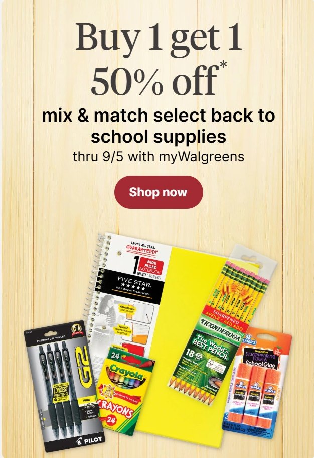 Mix & Match Select Back to School Supplies