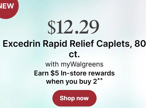 Excedrin Rapid Relief Caplets