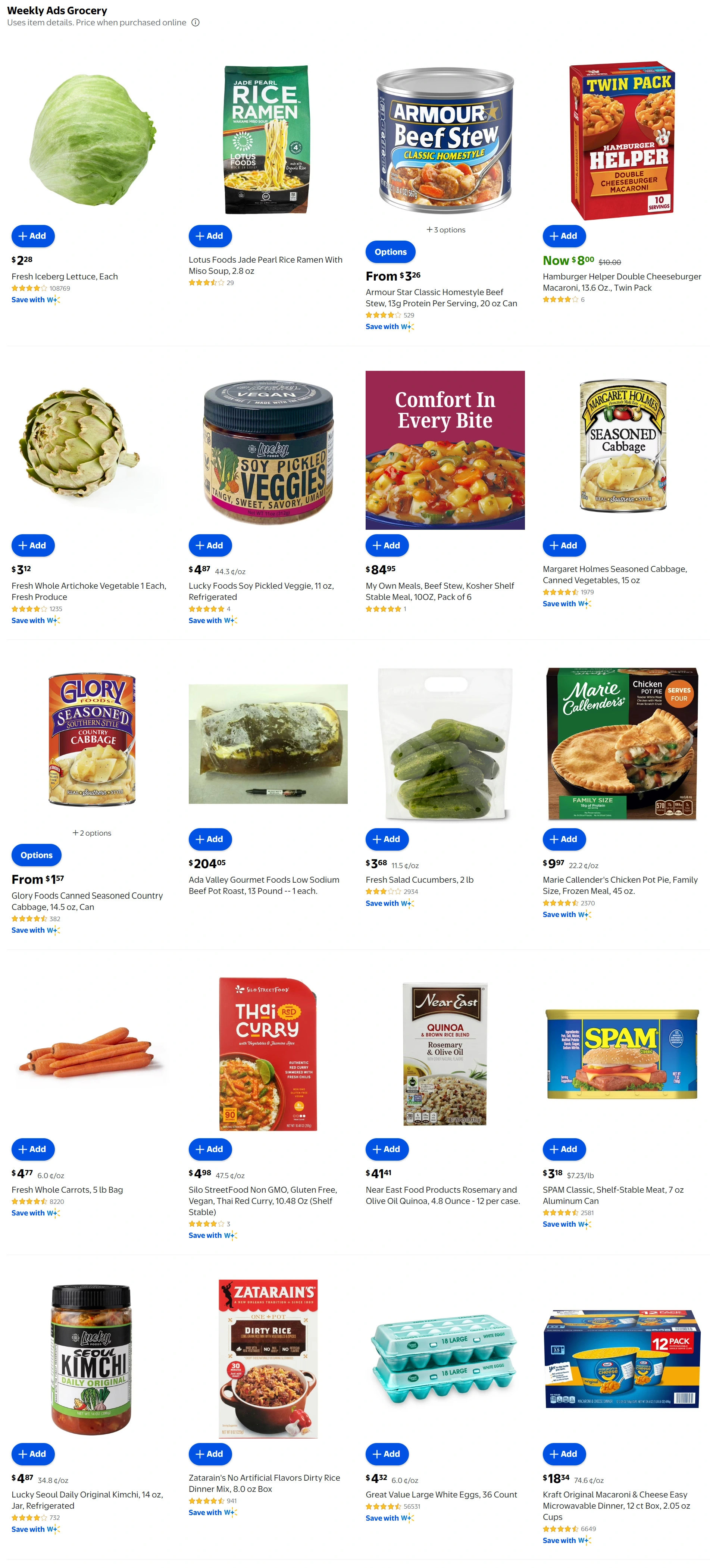 Walmart Grocery Weekly Ad Page 1