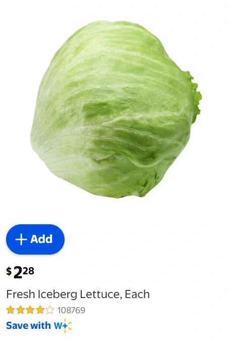 Fresh Iceberg Lettuce