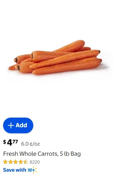 Fresh Whole Carrots