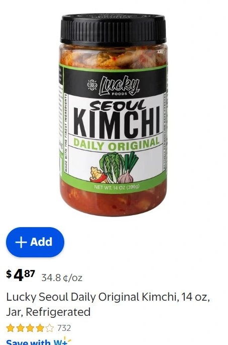 Lucky Seoul Daily Original Kimchi
