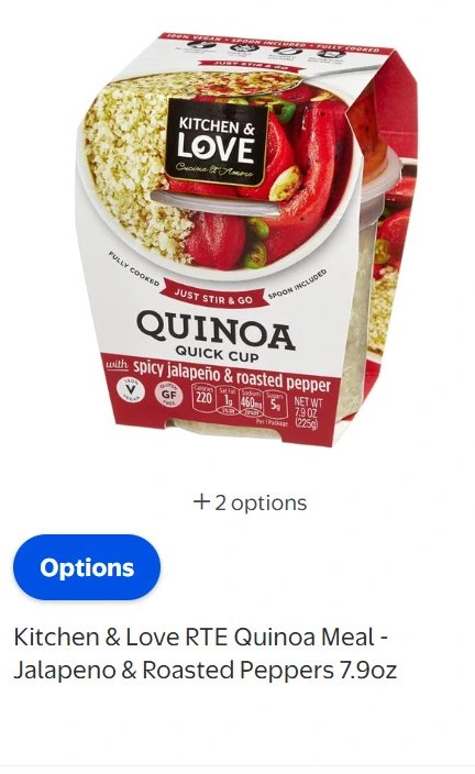 Kitchen & Love RTE Quinoa Meal