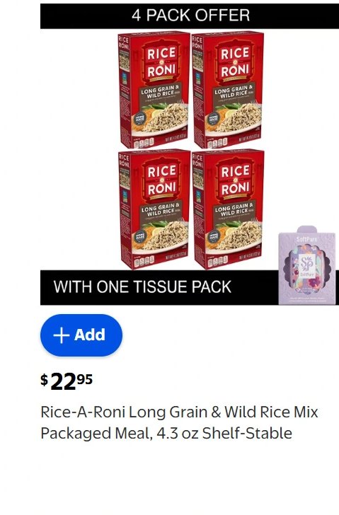 Rice-A-Roni Long Grain & Wild Rice Mix Packaged Meal