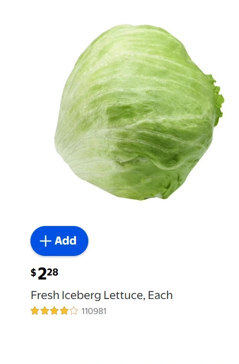 Fresh Iceberg Lettuce