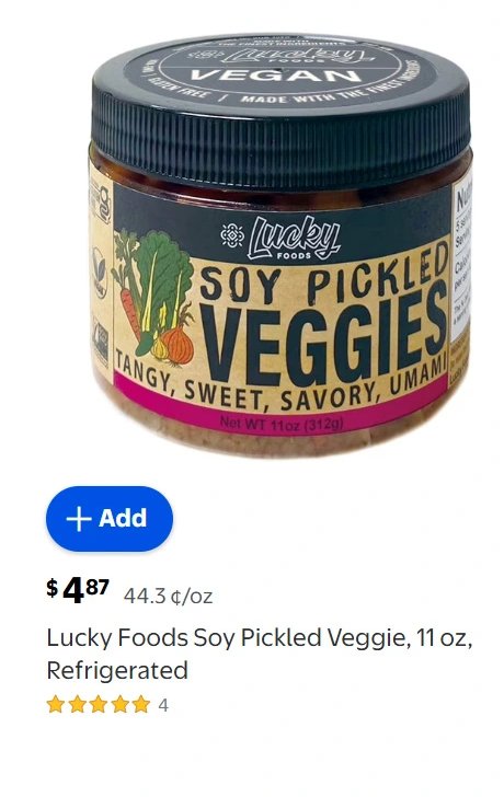 Lucky Foods Soy Pickled Veggie