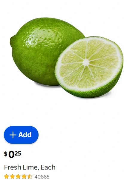Fresh Lime, Each