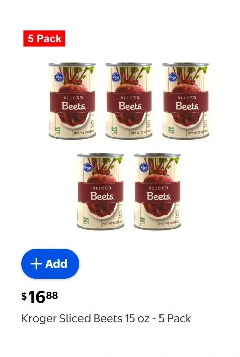 Kroger Sliced Beets