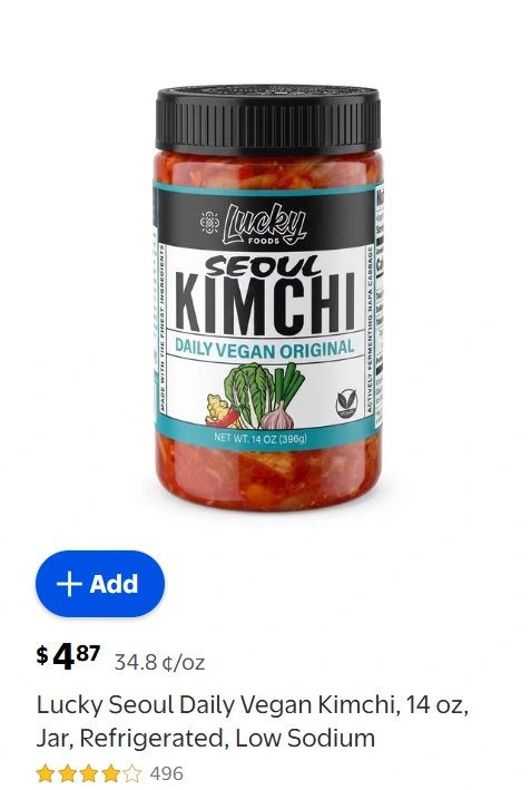 Lucky Seoul Daily Vegan Kimchi