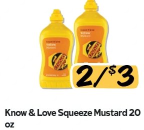 Know & Love Squeeze Mustard