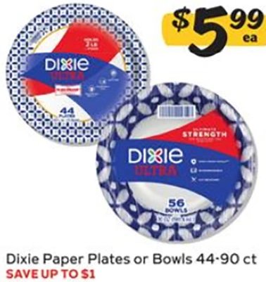 Dixie Paper Plates or Bowls