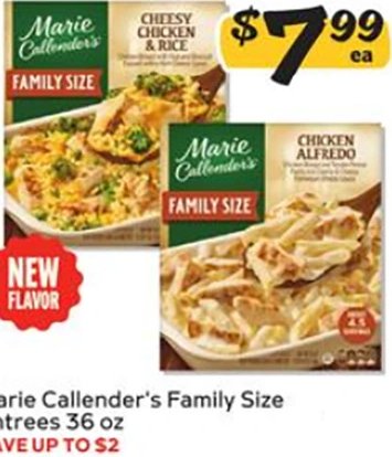 Marie Callender's Family Size Entrees