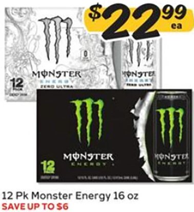12 Pk Monster Energy