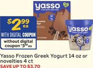 Yasso Frozen Greek Yogurt