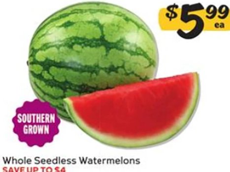 Whole Seedless Watermelons