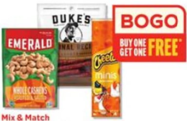 Duke's Meat Snacks, Frito-Lay Mini Canisters, Emerald Nuts
