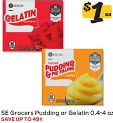 SE Grocers Pudding or Gelatin