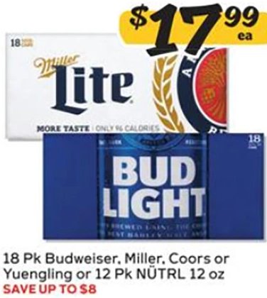 Budweiser, Miller, Coors or Yuengling