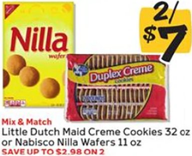 Little Dutch Maid Creme Cookies 32 oz or Nabisco Nilla Wafers